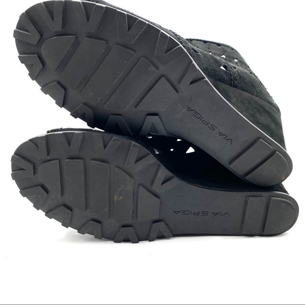 Via Spiga Latanya wedge sandal peep toe perforated - Picture 8 of 16